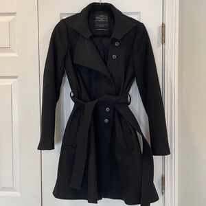 Black all saints pea coat